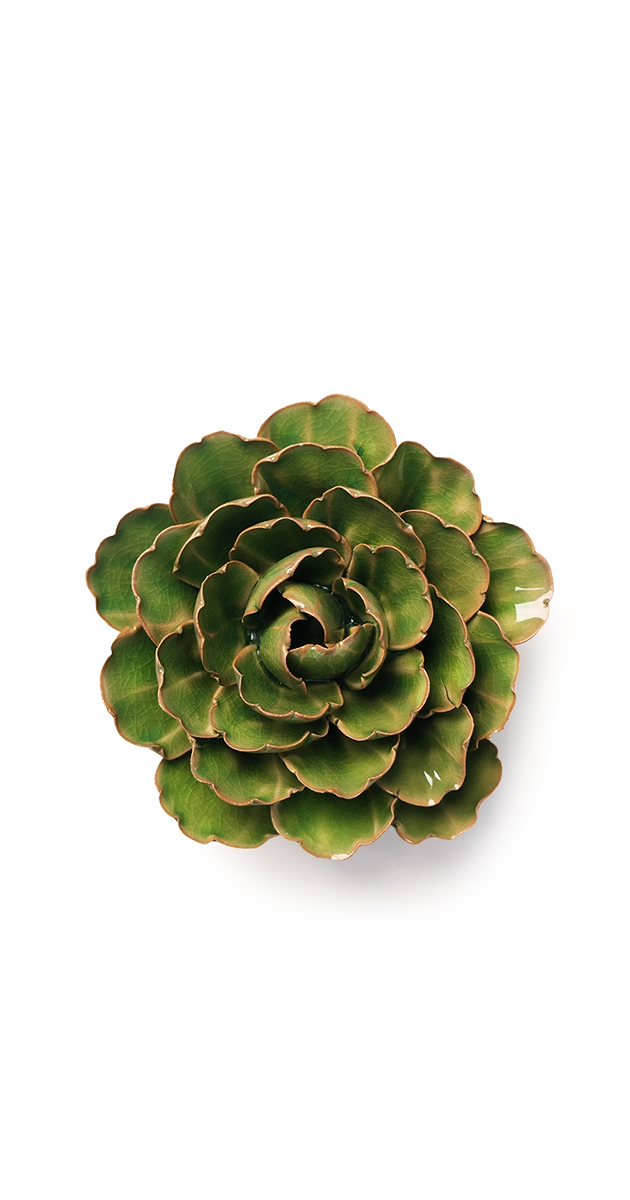 Avocado Green - Keiko Peony - handmade by Chive Studio Toronto