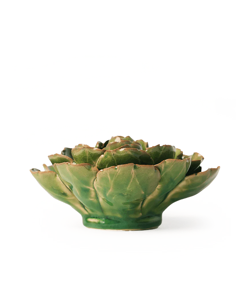 Avocado green Keiko Peony ceramic wall flower — English Garden Collection — handmade by Chive Studio Toronto
