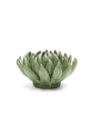 Jade Green Succulent ceramic wall flower detail view — Chive Ceramics Studio