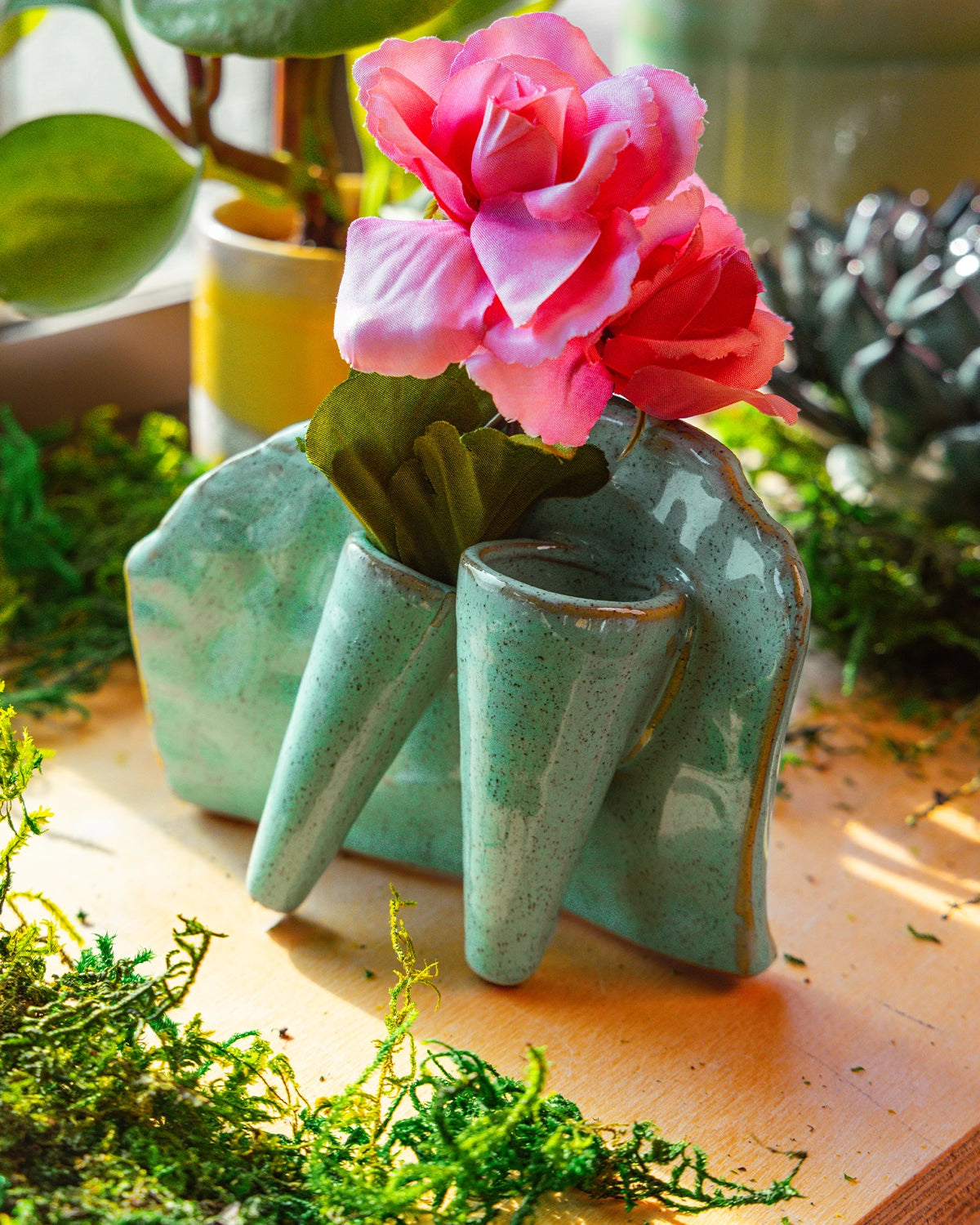 Green - Lotus - handmade by Chive Studio Toronto