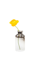 Silver Glass Modern Flower Vase - Aptar - handmade by Chive Studio Toronto