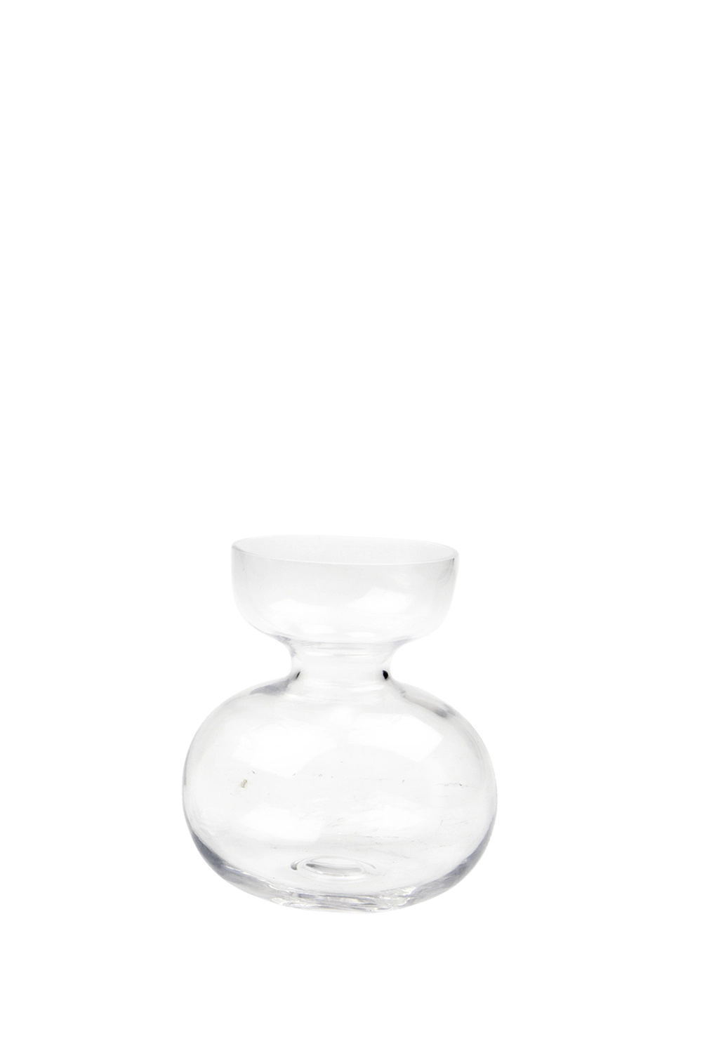 Clear Forcer Glass Flower Vase - Bulb - handmade by Chive Studio Toronto