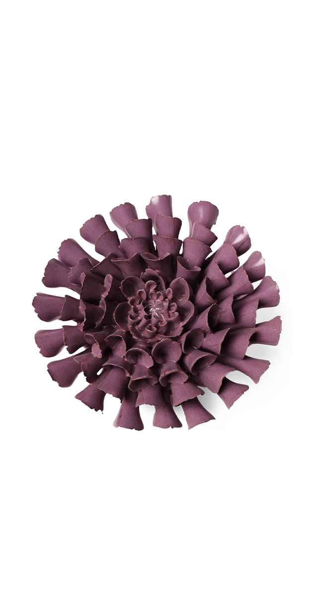 Violet Blue - Cornel Dahlia - handmade by Chive Studio Toronto