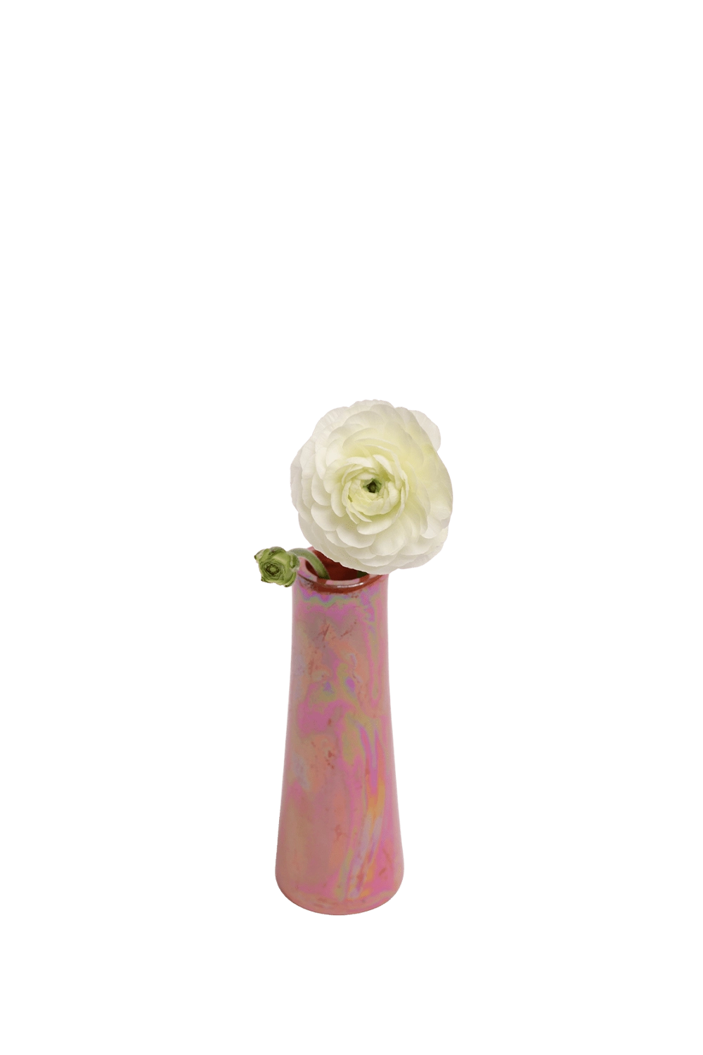 Orange Ceramic Bud Vase for Flowers - Galaxy - handmade by Chive Studio Toronto