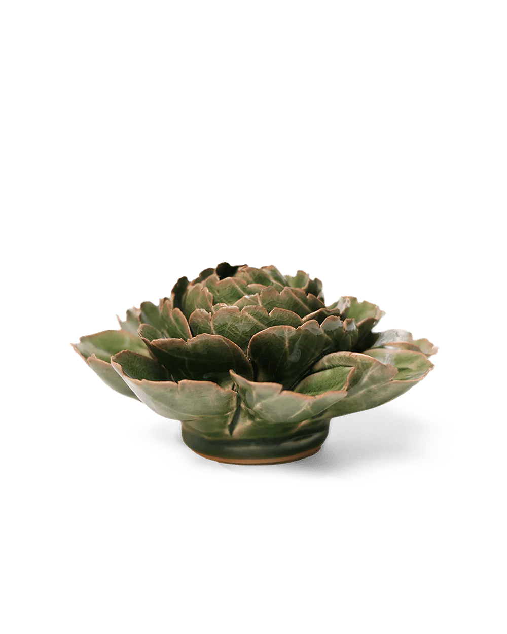 Avocado Green Rozella Peony ceramic flower — English Garden Collection — Designed by Chive Studio Toronto