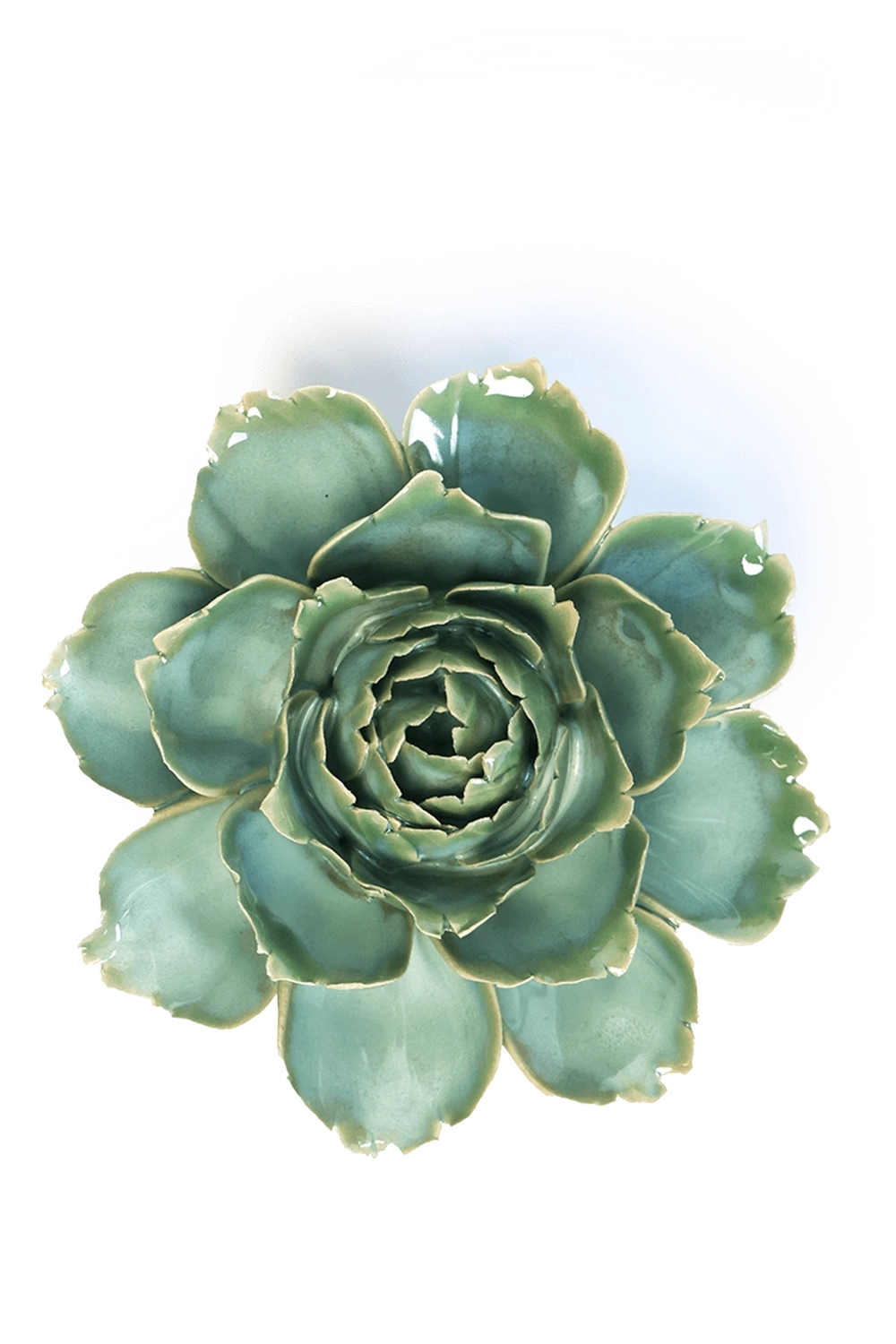 Milk Teal Camellia - France Collection - handmade by Chive Studio Toronto