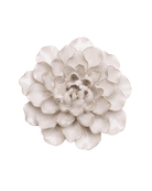Ivory European Water Lily ceramic wall flower — English Garden Collection — Chive Ceramics Studio