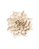 Ivory Autumn Azalea ceramic wall flower — English Garden Collection — Chive Ceramics Studio