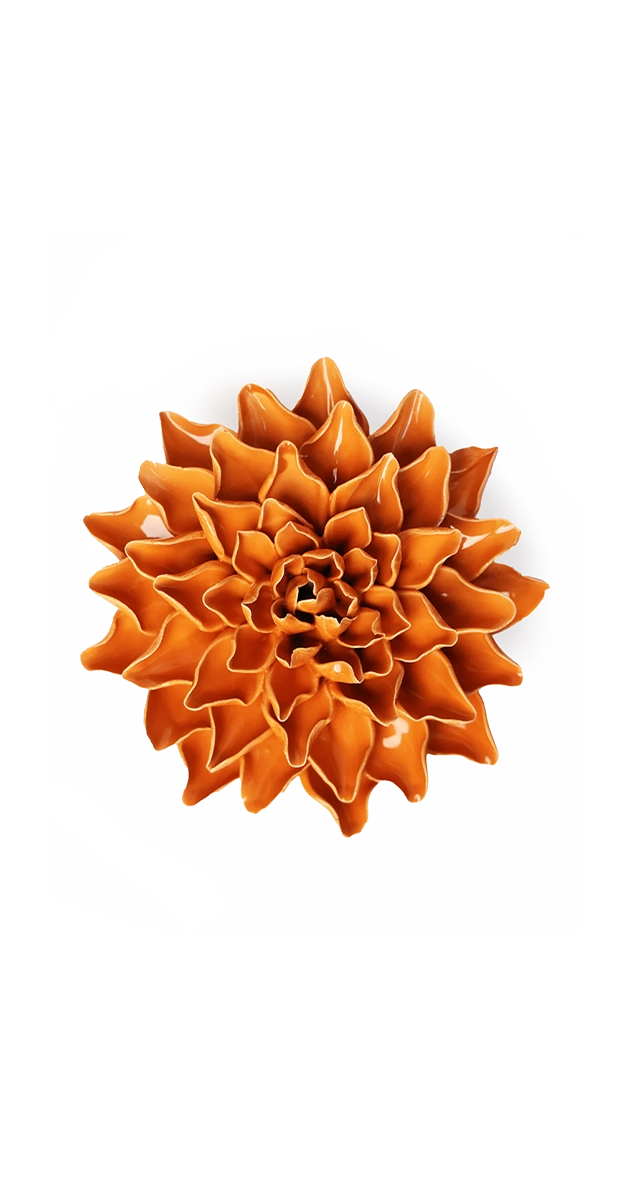 Orange - Autumn Azalea - handmade by Chive Studio Toronto
