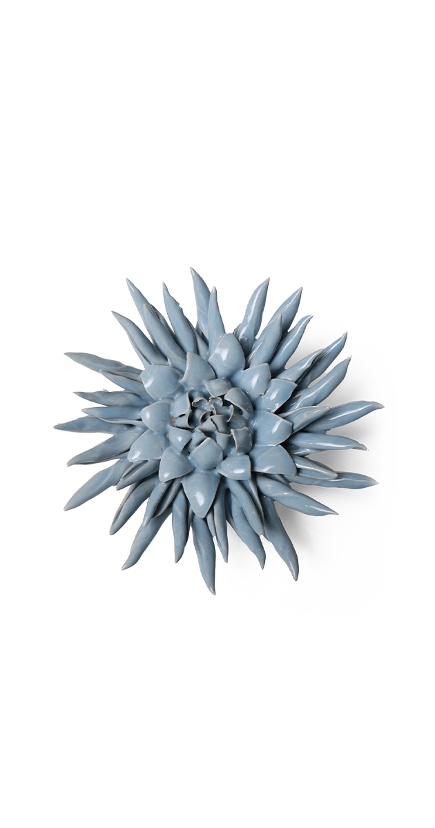 Blue - Flower - handmade by Chive Studio Toronto