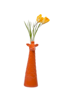 Orange Ceramic Flower Vase - Giraffe - handmade by Chive Studio Toronto