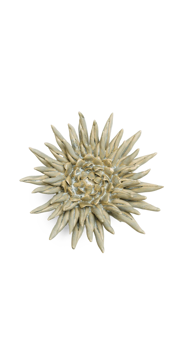 Green - Flower - handmade by Chive Studio Toronto