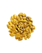 Buttercup Yellow Hawthorn ceramic wall flower — English Garden Collection — Chive Ceramics Studio