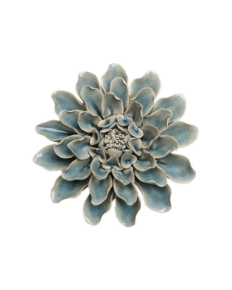flowerページ Large Wall Art — 6 Inch Ceramic Wall Flowers | Chive
