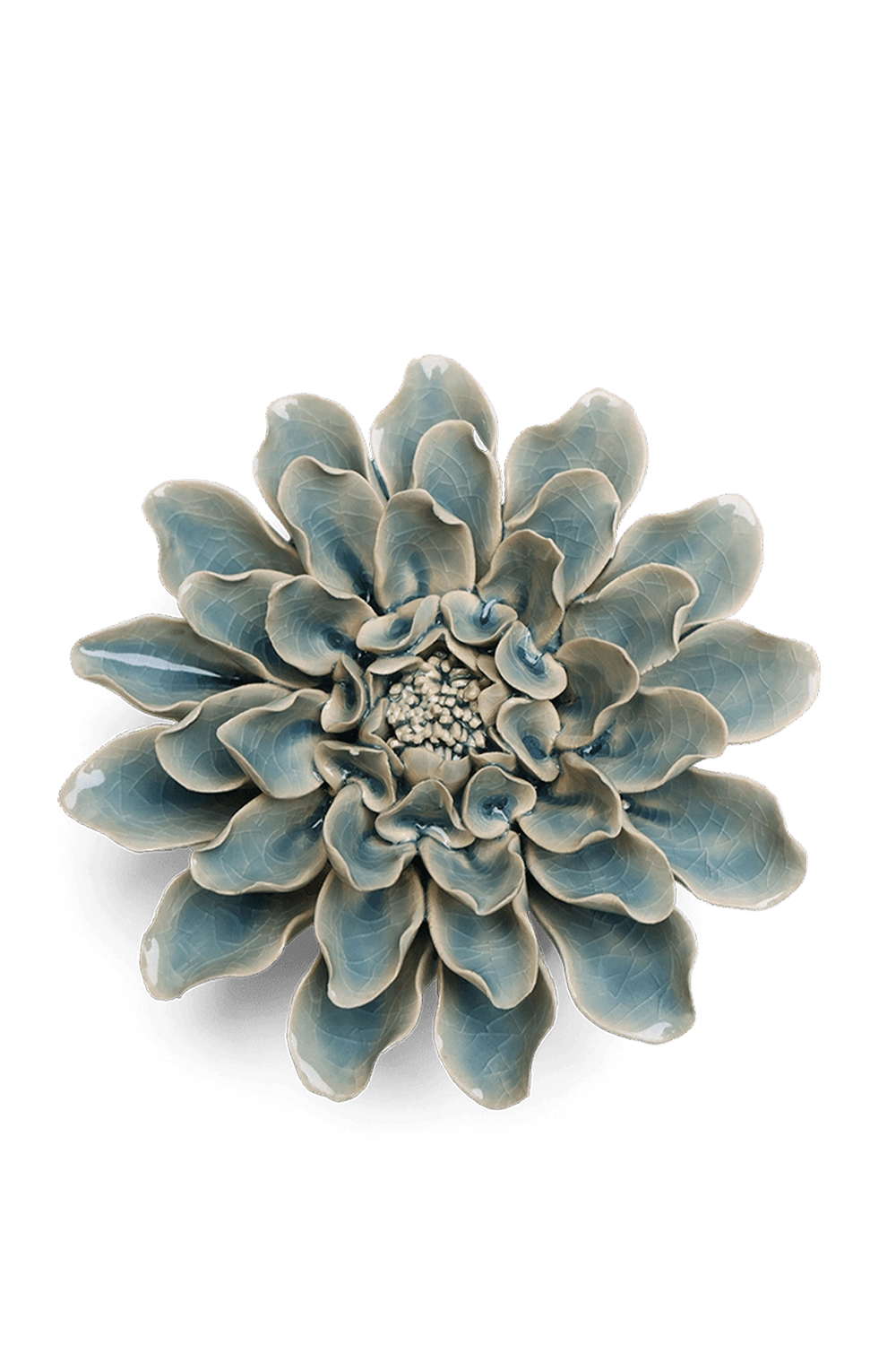 Powder Blue Aphrodite Dahlia - Classic Collection - handmade by Chive Studio Toronto