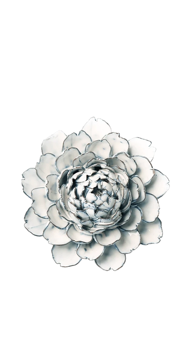 Blue White - Hermione Peony - handmade by Chive Studio Toronto
