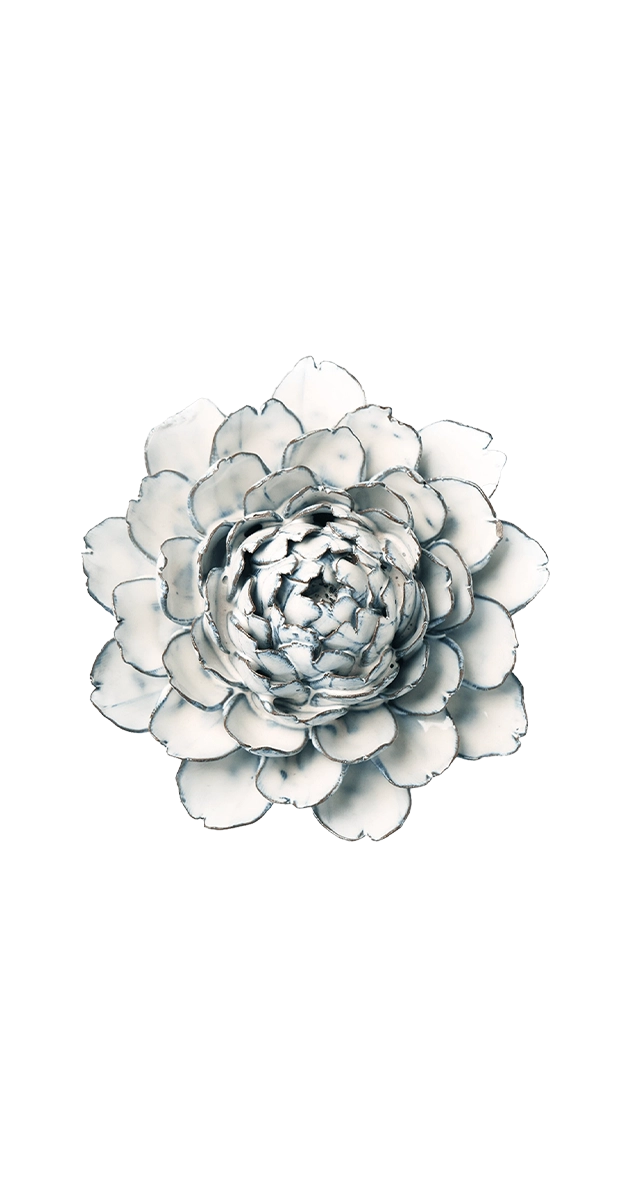 Blue White - Hermione Peony - handmade by Chive Studio Toronto