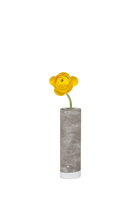 Flower Vase Lined with Glass Tube - Cement - handmade by Chive Studio Toronto