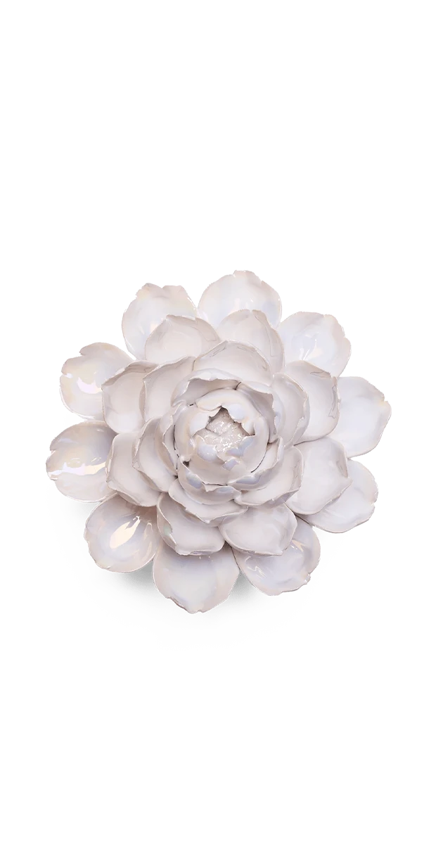 Pearlescent White - Mofo Flower - handmade by Chive Studio Toronto