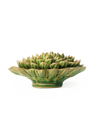 Avocado green Unicorn Zinnia ceramic wall flower — English Garden Collection — handmade by Chive Studio Toronto