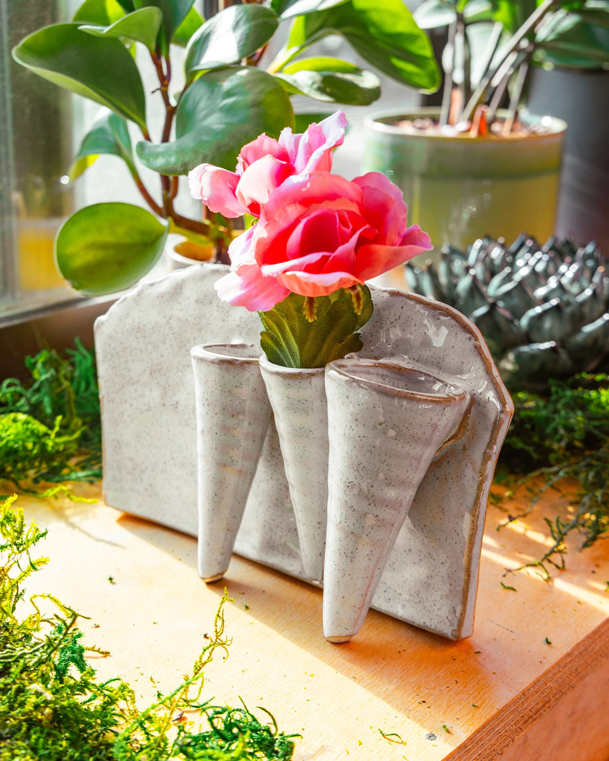 WHite - Lotus - handmade by Chive Studio Toronto