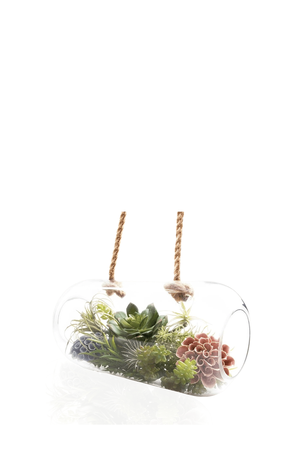 Clear Hanging Tube Glass Large Hanging Terrarium - Bolsk - handmade by Chive Studio Toronto