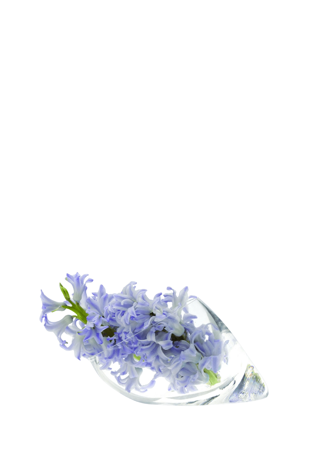 Clear Glass Modern Flower Vase - Lot - handmade by Chive Studio Toronto