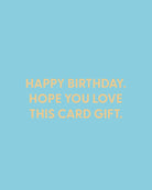 Happy Birthday. Hope you love this card gift. - Greeting Card - Chive Ceramics Studio - Cards - Chive Ceramics Studio