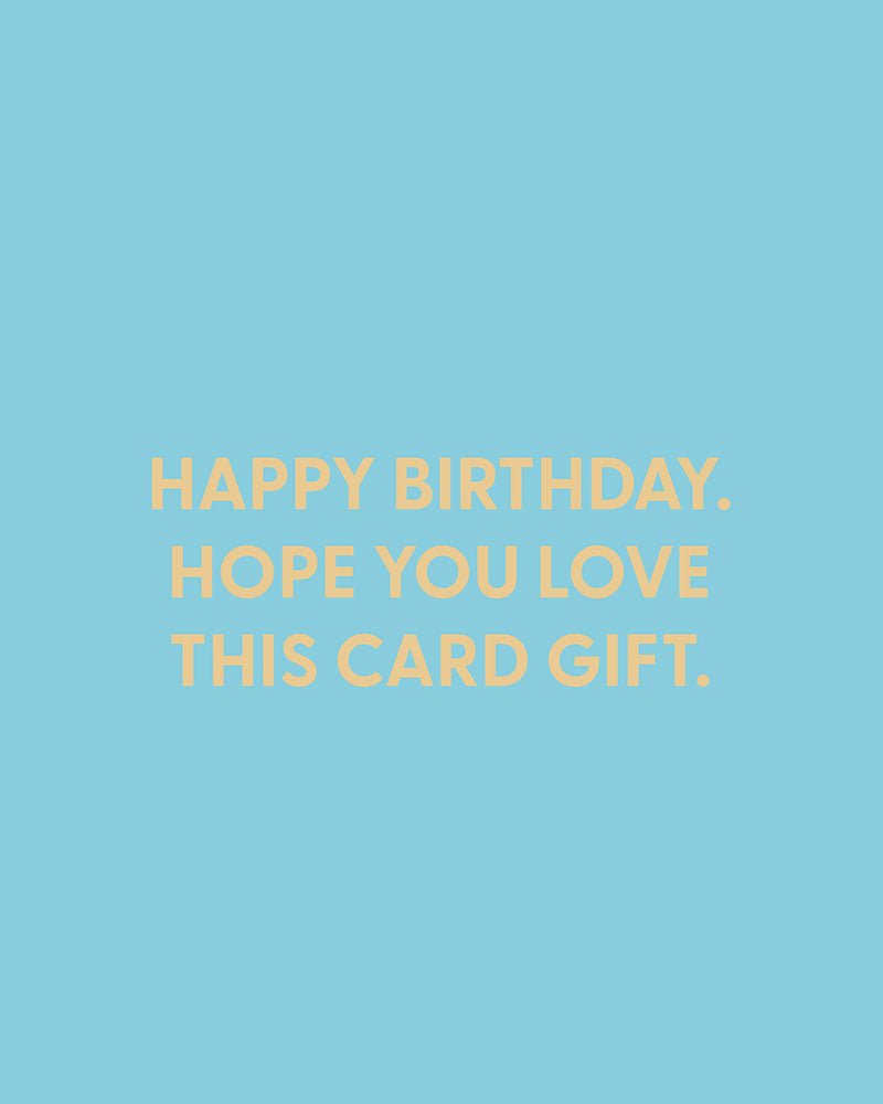 Happy Birthday. Hope you love this card gift. - Greeting Card - Chive Ceramics Studio - Cards - Chive Ceramics Studio