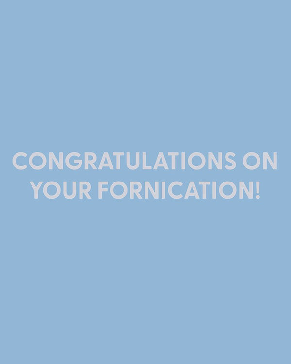 Congratulations on your fornication! - Greeting Card - Chive Ceramics Studio - Cards - Chive Ceramics Studio
