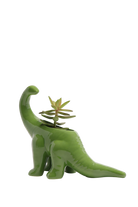 Green Ceramic Indoor Plant Pot for Succulents - Brontosaurus - handmade by Chive Studio Toronto