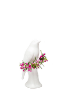 Matte White Porcelain Modern Flower Vase - Bird - handmade by Chive Studio Toronto