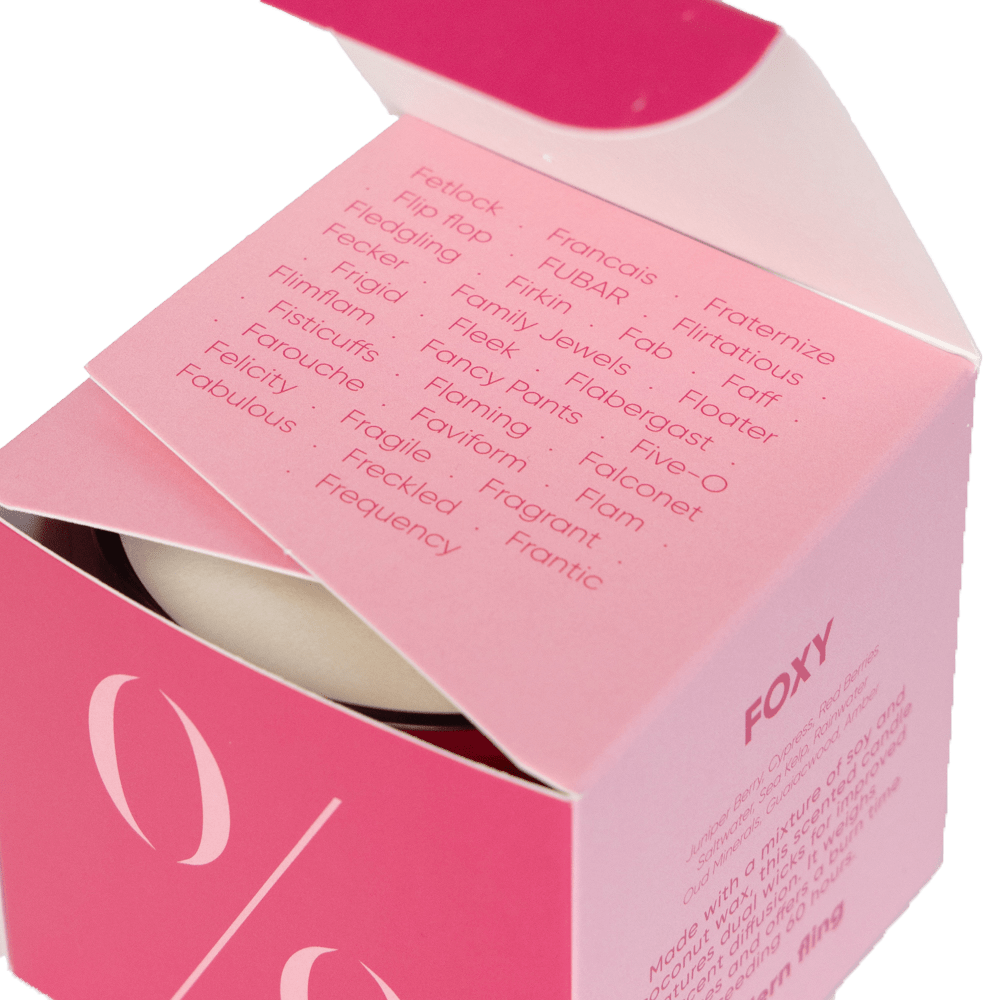 Foxy - Coconut & Soy Wax Blend Candle - Chive Ceramics Studio - Candles - Chive Ceramics Studio