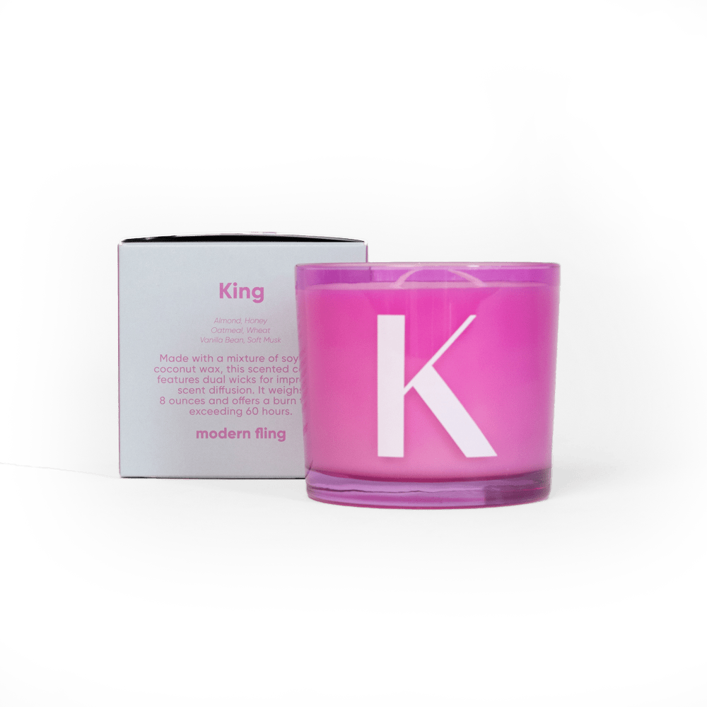 King - Coconut & Soy Wax Blend Candle - Chive Ceramics Studio - Candles - Chive Ceramics Studio