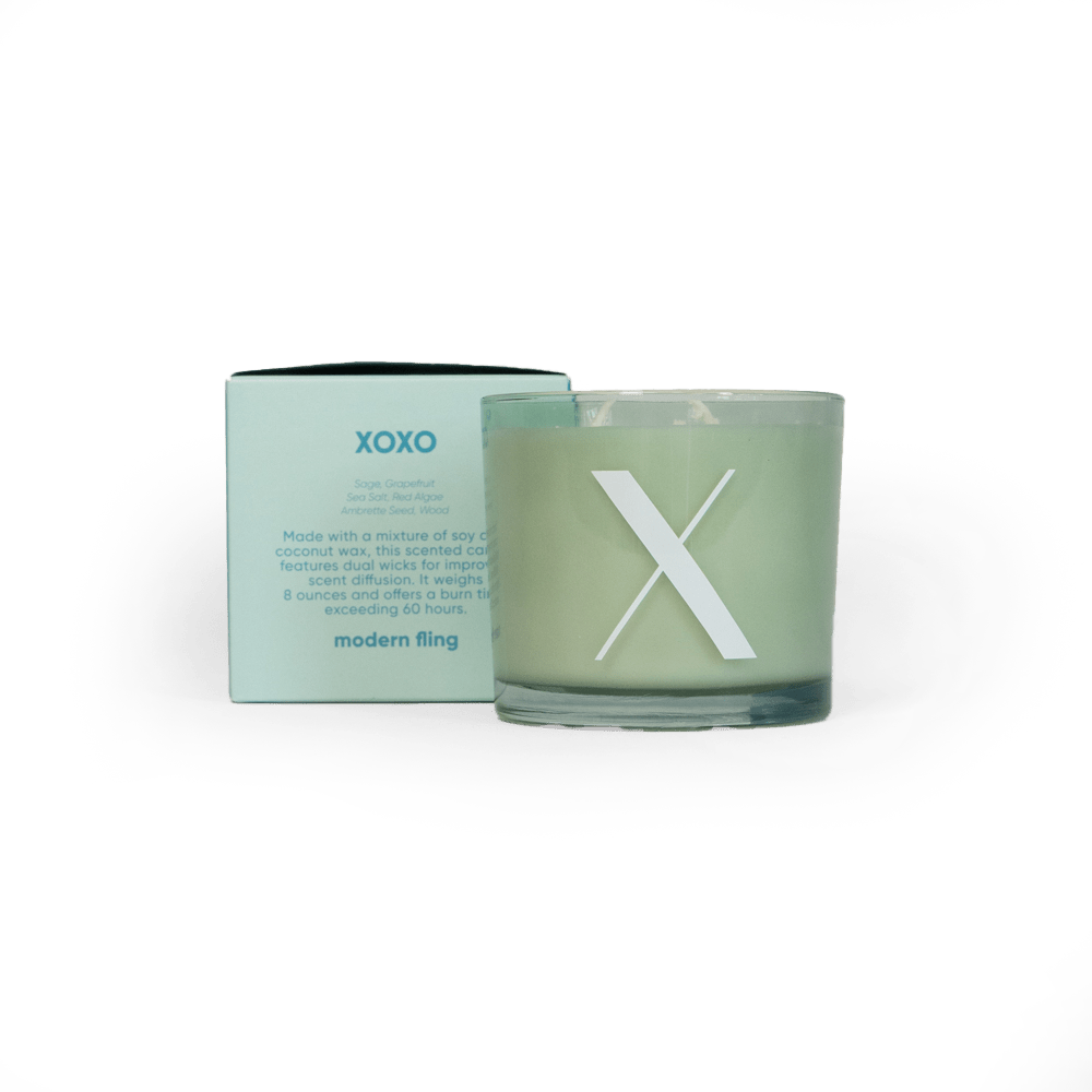 XOXO - Coconut & Soy Wax Blend Candle - Chive Ceramics Studio - Candles - Chive Ceramics Studio