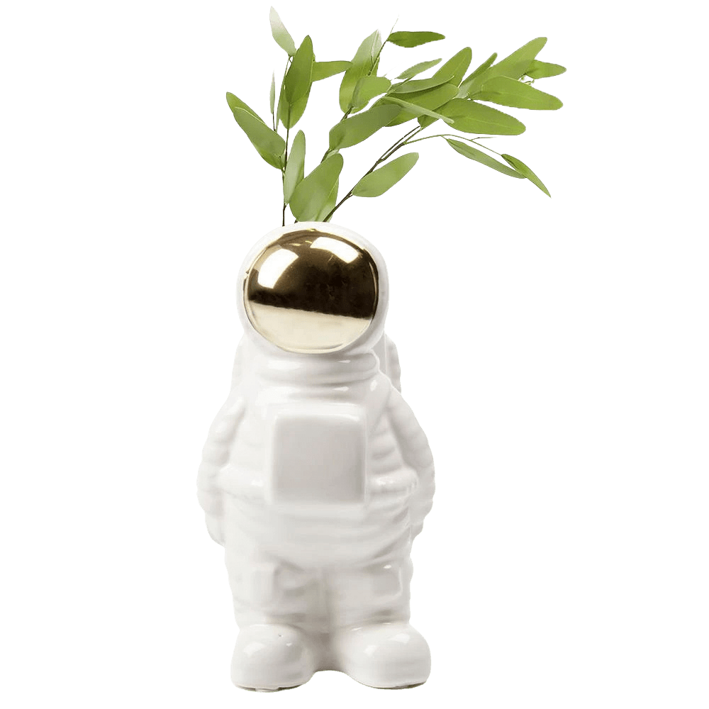 Astronaut Ceramic Unique Flower Vase - Chive Ceramics Studio - Vases - Chive Ceramics Studio