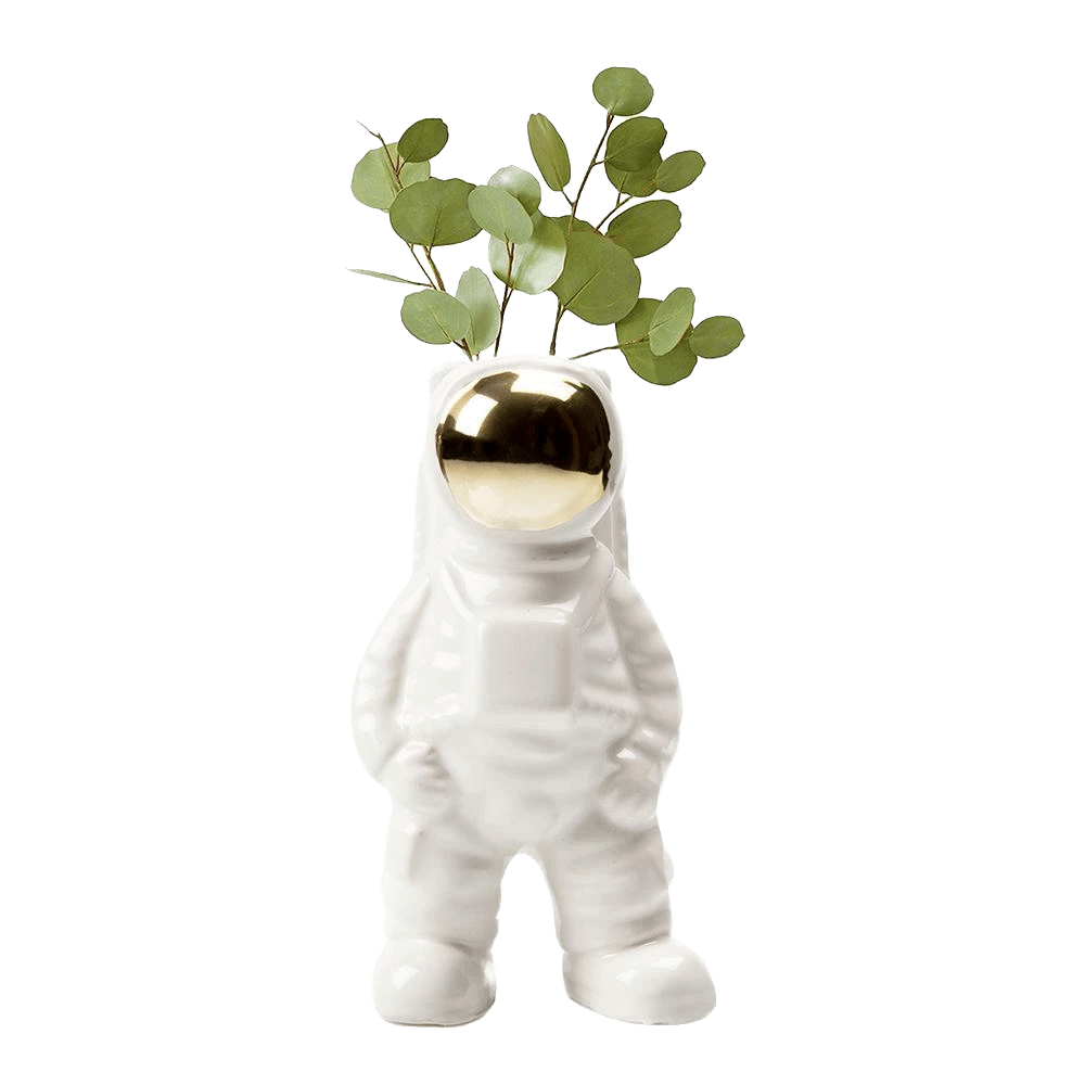 Astronaut Ceramic Unique Flower Vase - Chive Ceramics Studio - Vases - Chive Ceramics Studio