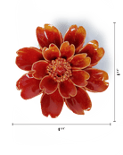 April Birth Flower - Daisy ceramic wall flower — Birth Flower Collection — handmade by Chive Studio Toronto