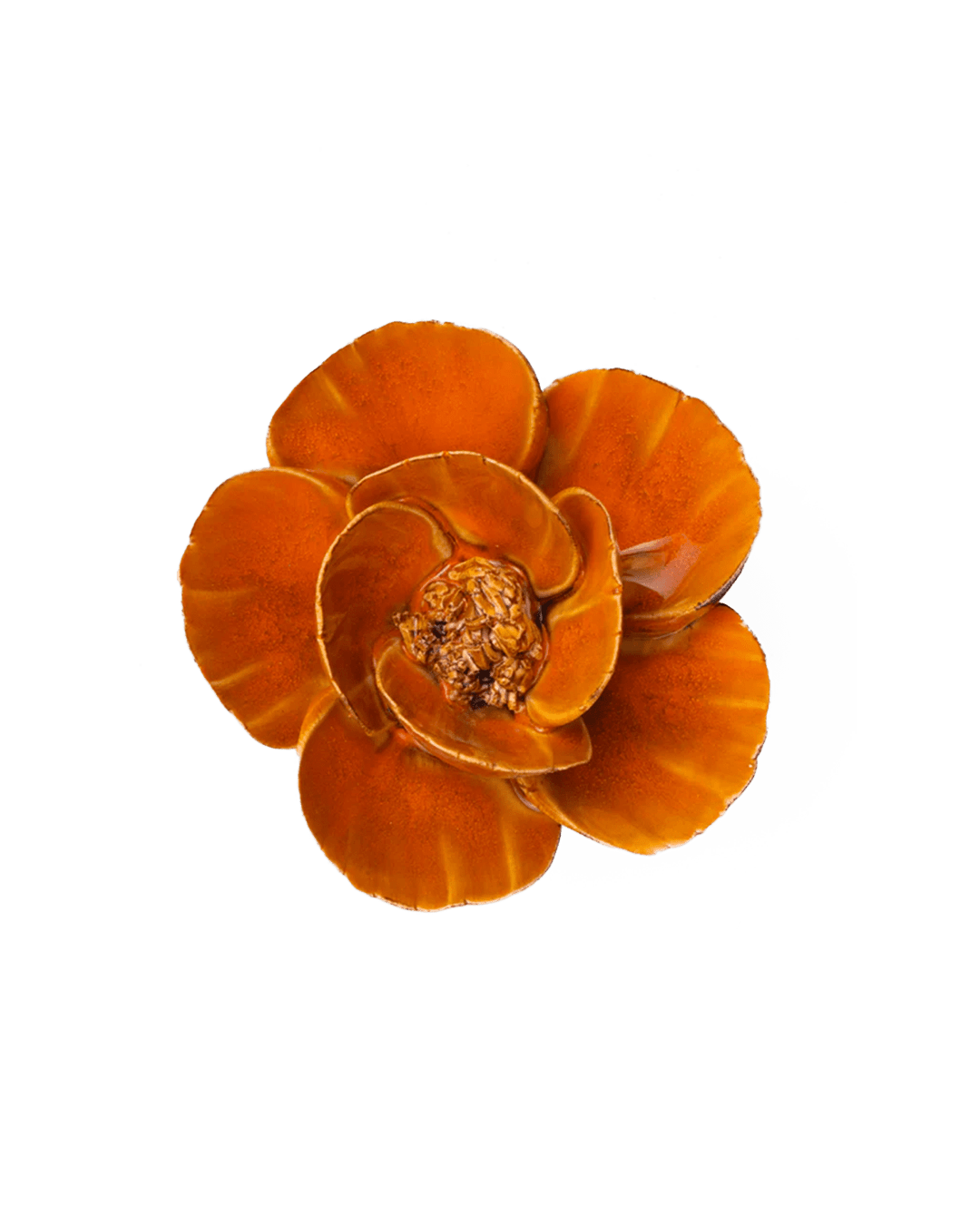 August birth flower poppy ceramic wall flower — birth flower collection — Designed by Chive Studio Toronto