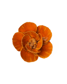 August Birth Flower - Poppy ceramic wall flower — Birth Flower Collection — handmade by Chive Studio Toronto