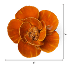 August Birth Flower - Poppy ceramic wall flower — Birth Flower Collection — handmade by Chive Studio Toronto