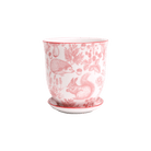 Liberte Porcelain 4.25" Pot And Saucer - Chive Ceramics Studio - Pots - Chive Ceramics Studio