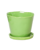 Tika Pot & Saucer | 8 & 10 inch - Chive Ceramics Studio - Pots - Chive Ceramics Studio