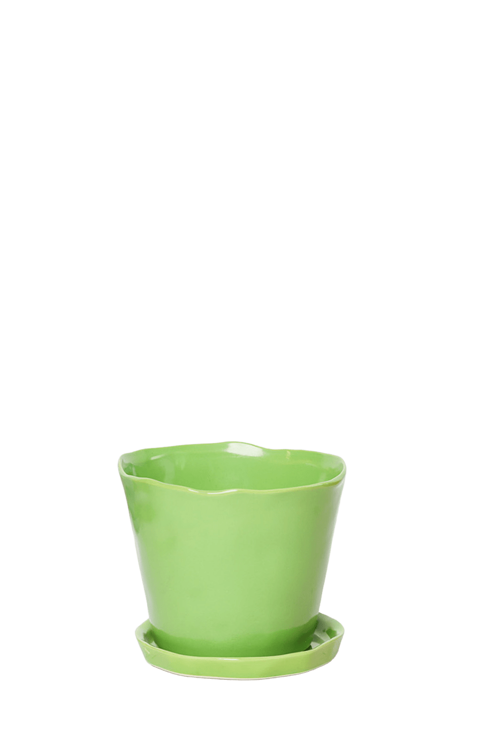 Tika Pot & Saucer | 8 & 10 inch - Chive Ceramics Studio - Pots - Chive Ceramics Studio