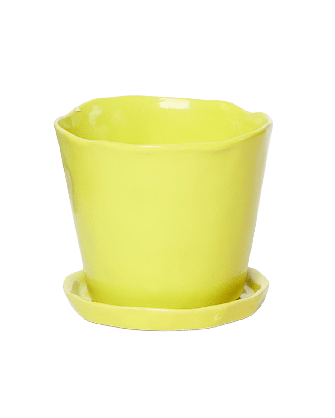 Tika Pot & Saucer | 5 inch - Chive Ceramics Studio - Pots - Chive Ceramics Studio