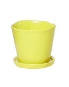 Tika Pot & Saucer | 8 & 10 inch - Chive Ceramics Studio - Pots - Chive Ceramics Studio