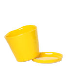 Tika Pot & Saucer | 5 inch - Chive Ceramics Studio - Pots - Chive Ceramics Studio