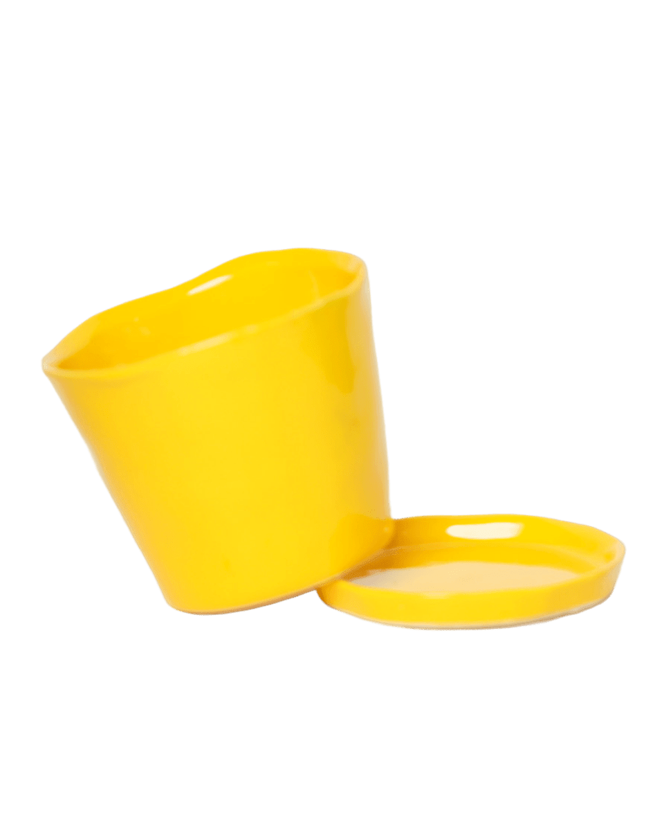 Tika Pot & Saucer | 8 & 10 inch - Chive Ceramics Studio - Pots - Chive Ceramics Studio