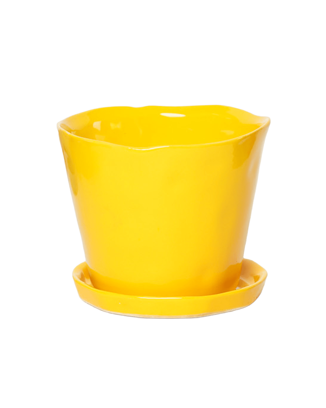 Tika Pot & Saucer | 5 inch - Chive Ceramics Studio - Pots - Chive Ceramics Studio