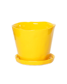 Tika Pot & Saucer | 5 inch - Chive Ceramics Studio - Pots - Chive Ceramics Studio